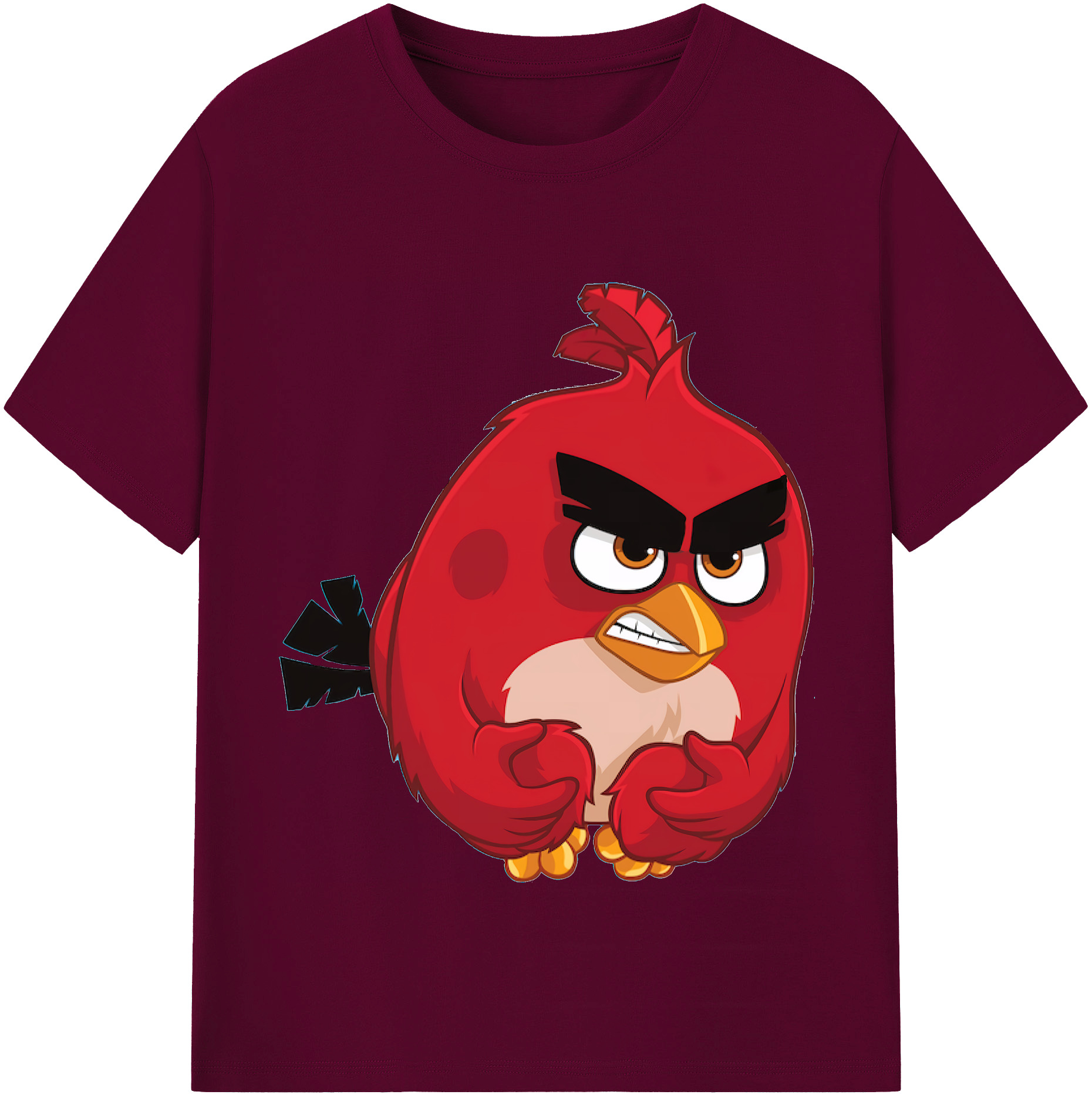 （画像用） Angry Birds アングリーバード レディースカジュアルプリントTシャツ（綿100％）